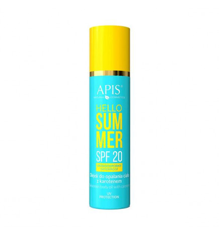 Huile solaire pour le corps au carotène SPF 20