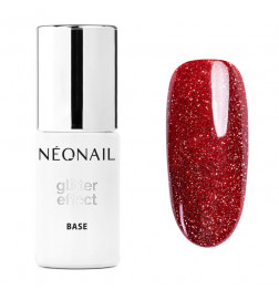 Vernis Semi-Permanent 7,2 ml - Glitter Effect Base Red Shine