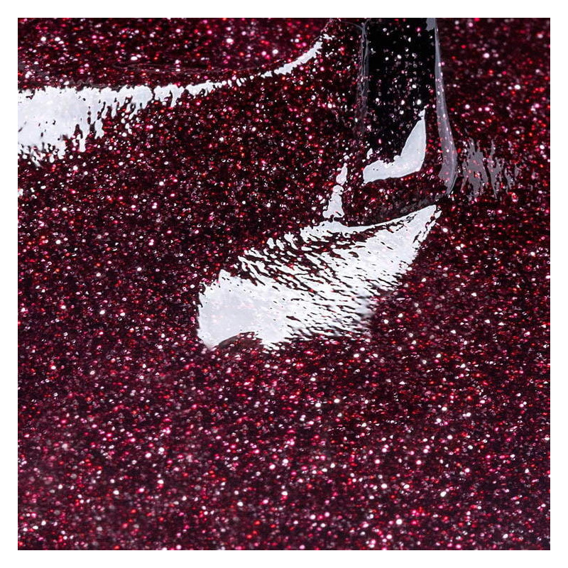 Glitter Effect Base Burgund Shine