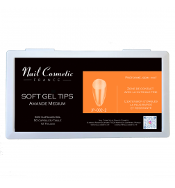 Soft Gel Tips Amande Medium