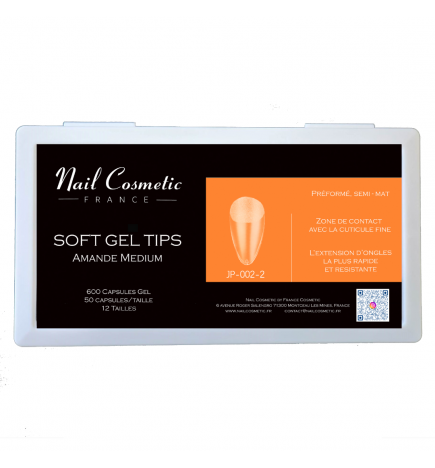 Soft Gel Tips Amande Medium