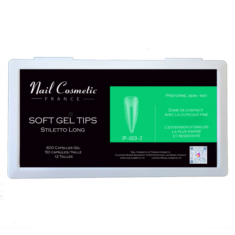 Soft Gel Tips Stiletto Long