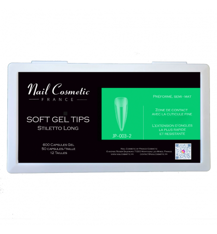 Soft Gel Tips Stiletto Long