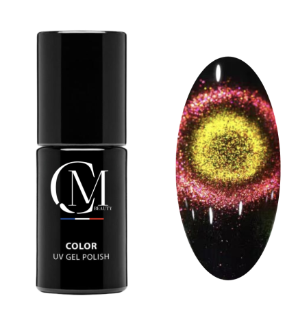 MC BEAUTY Vernis Semi-Permanent Cat Eye 5D Yellow Red 7,2 ml