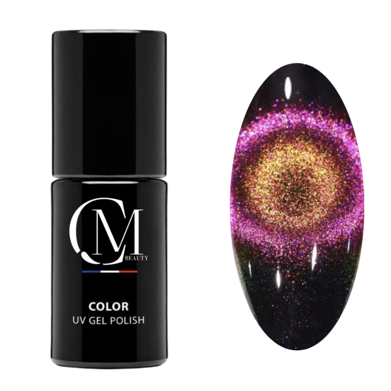 MC BEAUTY Vernis Semi-Permanent Cat Eye 5D Gold Pink 7,2 ml