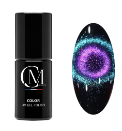 MC BEAUTY Vernis Semi-Permanent Cat Eye 5D Purple Lagoon 7,2 ml