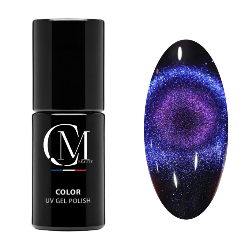 MC BEAUTY Vernis Semi-Permanent Cat Eye 5D Purple Ocean 7,2 ml