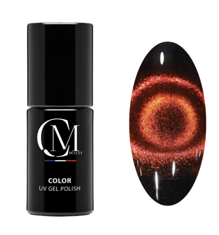 MC BEAUTY Vernis Semi-Permanent Cat Eye 5D Fire Orange 7,2 ml