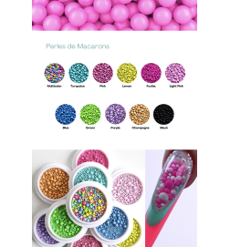 MC BEAUTY Perles de Macarons Multicolor 10 gr