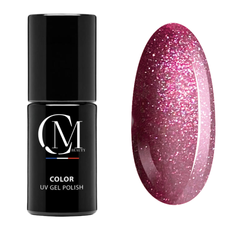 MC BEAUTY Vernis Semi-Permanent Glitter Pink 7,2 ml